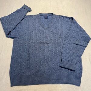 Pendleton V-Neck Sweater Lamb’s Wool Men’s XL